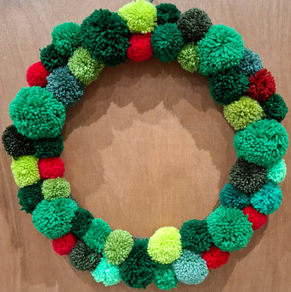 Pompom Wreath