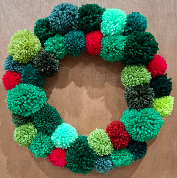 Pompom Wreath