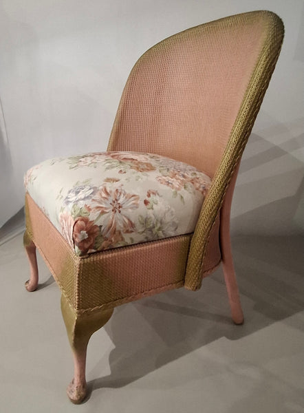 Vintage Lloyd Loom Chair with secret storage