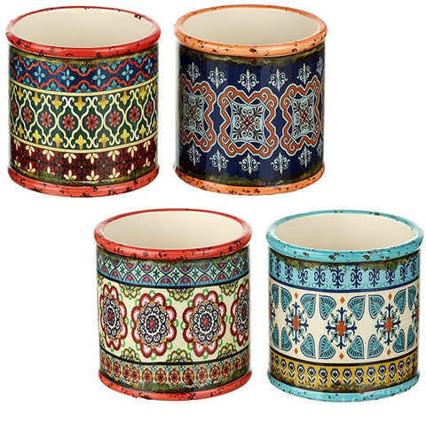 Colourful Pattern Pots - 7.5cm