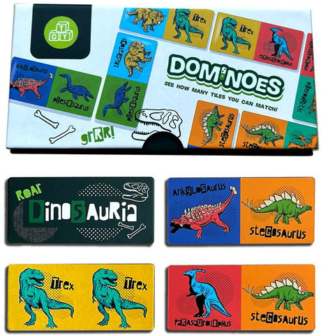 Dinosaur Dominoes Set
