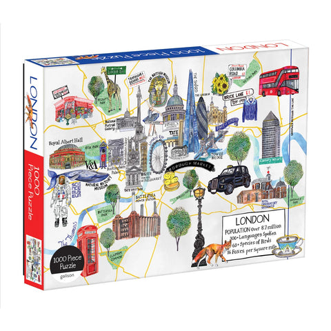 1000 Piece Puzzle - LONDON Map