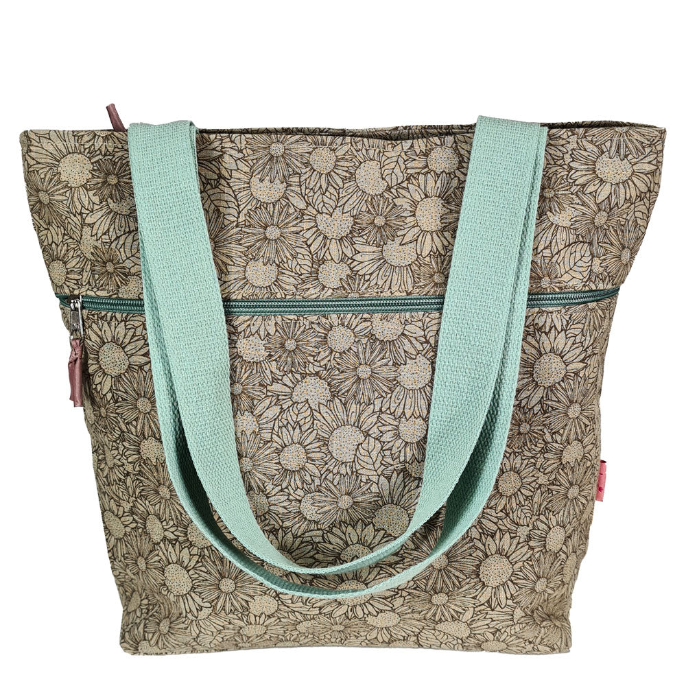 Tote Bag- Mink Sunflower