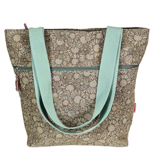 Tote Bag- Mink Sunflower