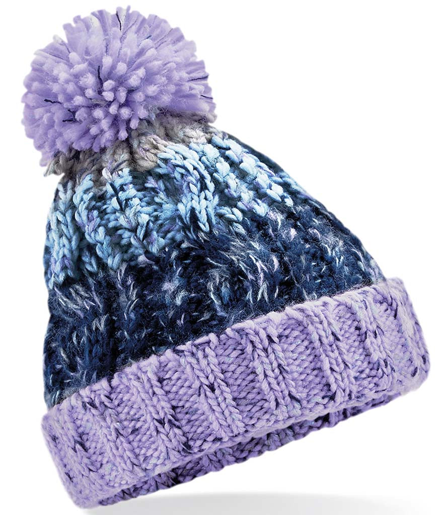 Childs Pom Pom Beanie -Lavender Fizz