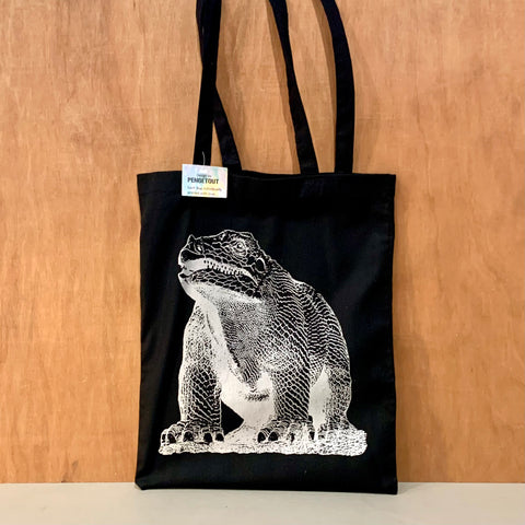 Black Tote - Dinosaur