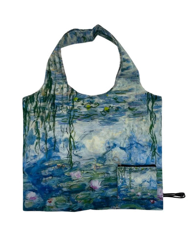 Monet, Water Lily - Foldable 2 in 1 Shopper Bag & Purse