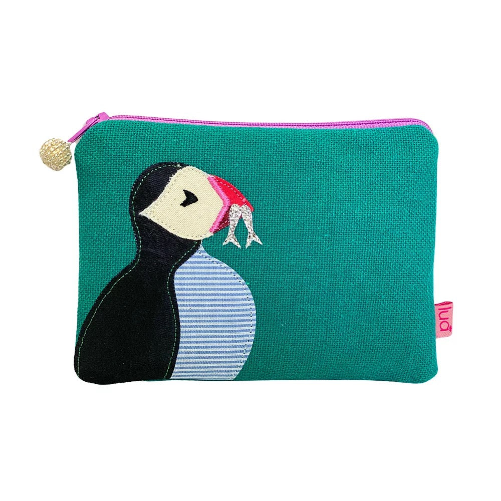 Applique Puffin Purse - Marine Green