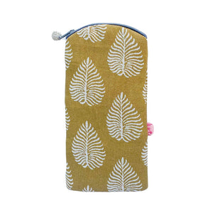 Glasses Purse- Leaf - Cumin