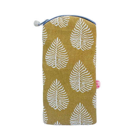 Glasses Purse- Leaf - Cumin