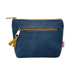 2 Zipped Purse - Dark Blue