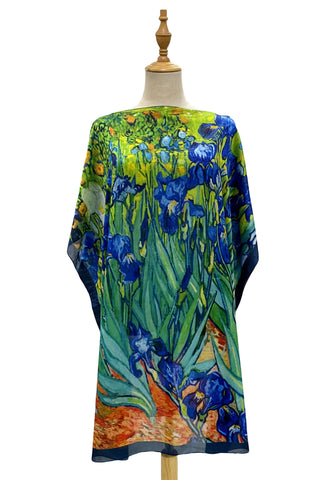 Silk Cover Up - Van Gogh Irises