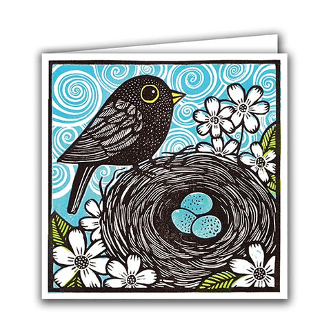 Blackbird with Eggs - Kat Lendacka