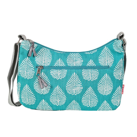 Small Sling Bag - Leaf - Aqua