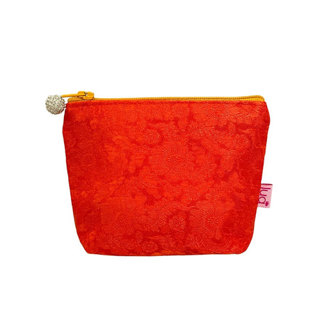 Silk Mix Mini Purse - Orange/Yellow Zip (Copy)