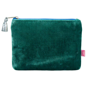 Velvet Purse - Marine Green