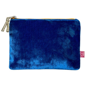 Velvet Purse - Cerulean Blue