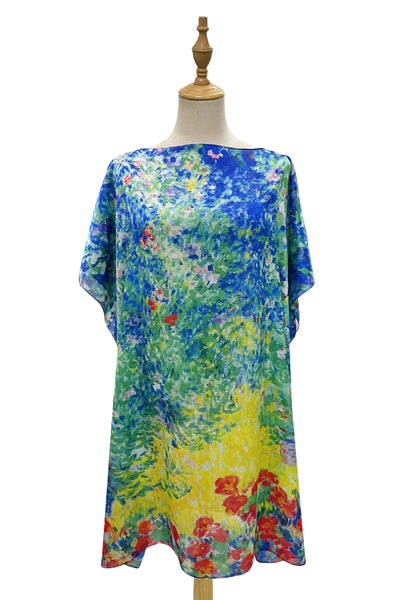 Silk Cover Up - Floral Meadow