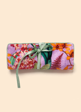 Jewellery Roll - Botany Bliss - Lavender