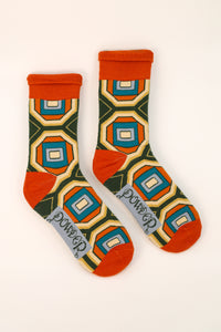 Mens Socks - Geometric Jewel
