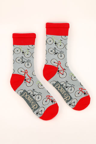 Mens Socks -Bicycles -Blue