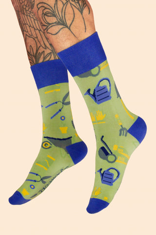 Mens Socks - Greenfingers, Sage