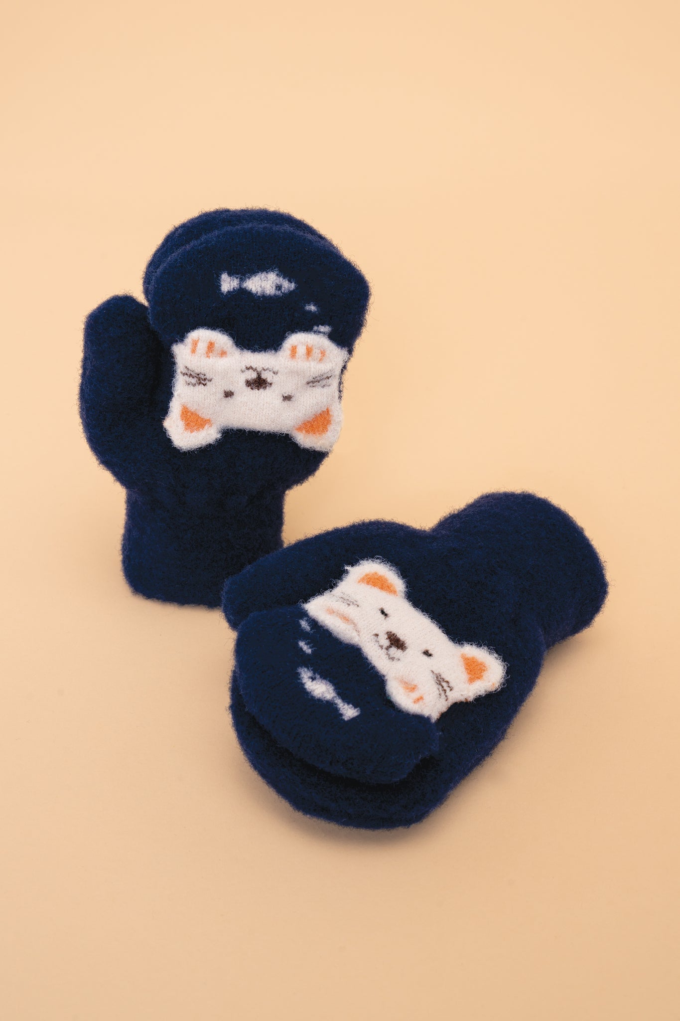 Navy Kitten Mittens