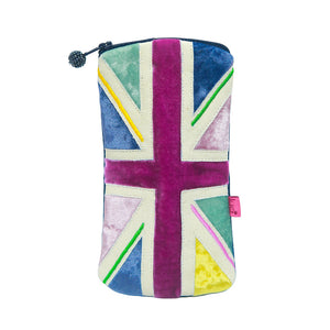 Glasses Purse- Colourful Union Jack