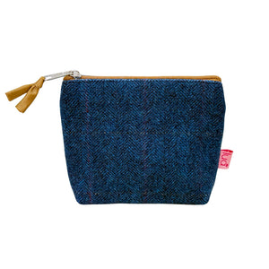 Mini Purse Blue Herringbone