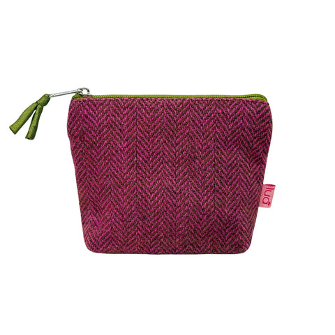 Mini Purse Pink Herringbone