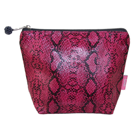 Cosmetic Purse - Faux leather Hot Pink