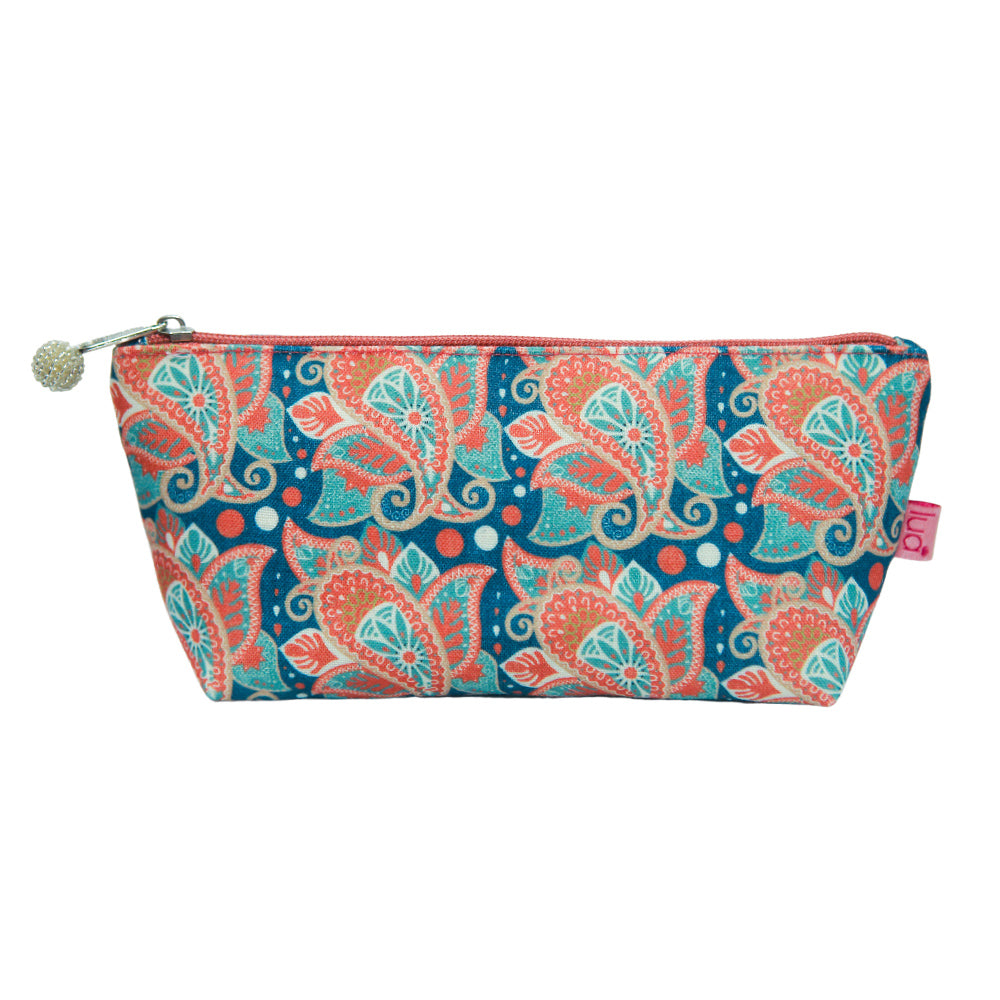 Long Cosmetic Purse - Paisley