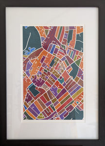 Penge Map A4 Print By Hazel East