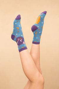 Dreamy Kitty Socks- Ice