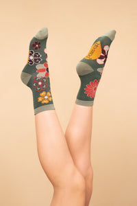 70s Kaleidoscope Floral Socks