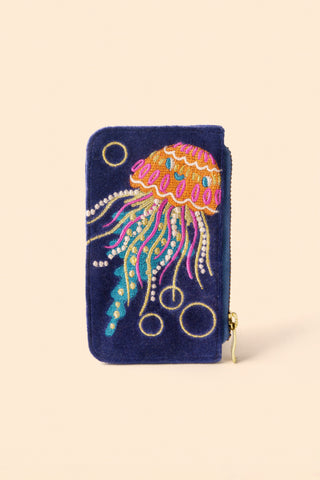 Velvet Card Holder - Jolly Jelly - Navy