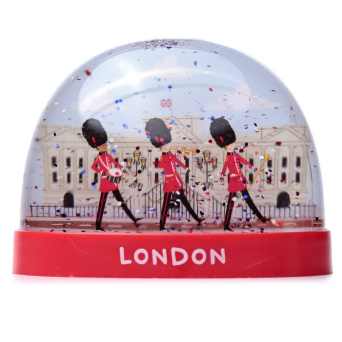 London Guardsman on Parade Large Glitter Snow Storm