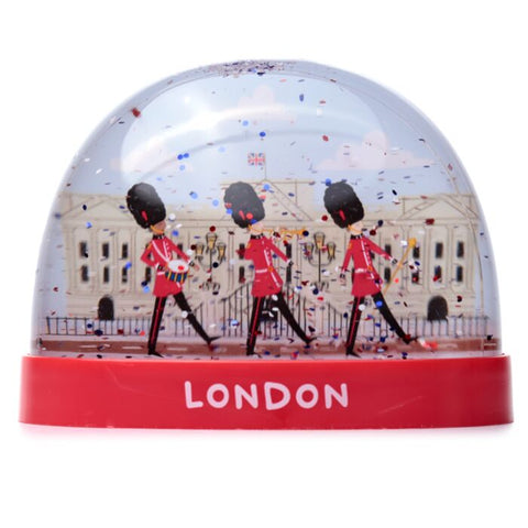 London Guardsman on Parade Large Glitter Snow Storm