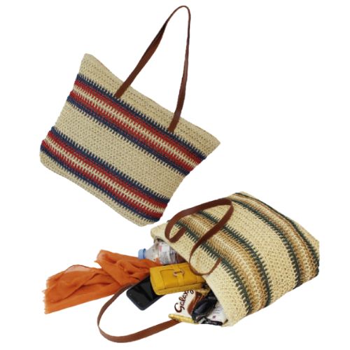 Striped straw design Tote Bag