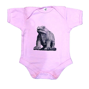 Screen Print Crystal Palace Dinosaur Baby Grow- Pink