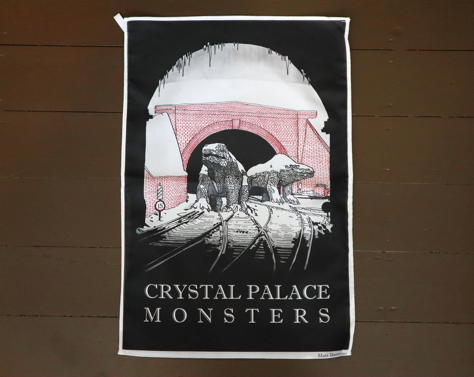 Matt Bannister Art Tea Towel- Crystal Palace Monsters
