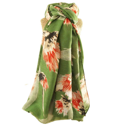 Thistle Scarf -Green