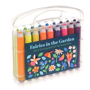 Set of Fairies in the Garden Felt Tip Stamp Pens