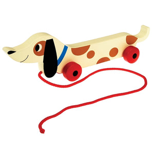 Charlie The Sausage Dog - Wooden Pull Along Toy
