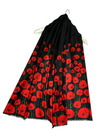 Poppy Print Scarf