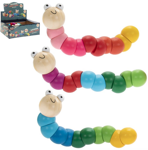 Wooden Wiggly Worm