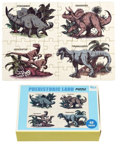 Prehistoric Land Dinosaur Matchbox Puzzle