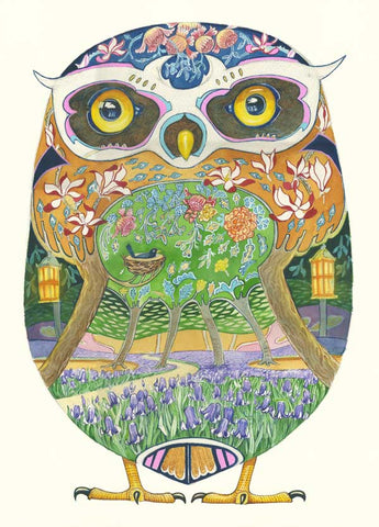 Owl in the Forest- DM Greetings Card