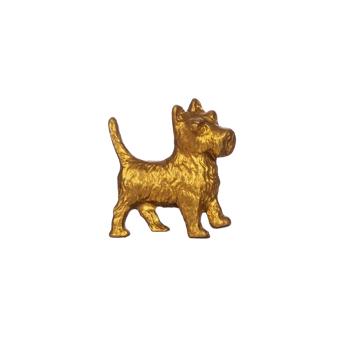 Gold Terrier Drawer Knob