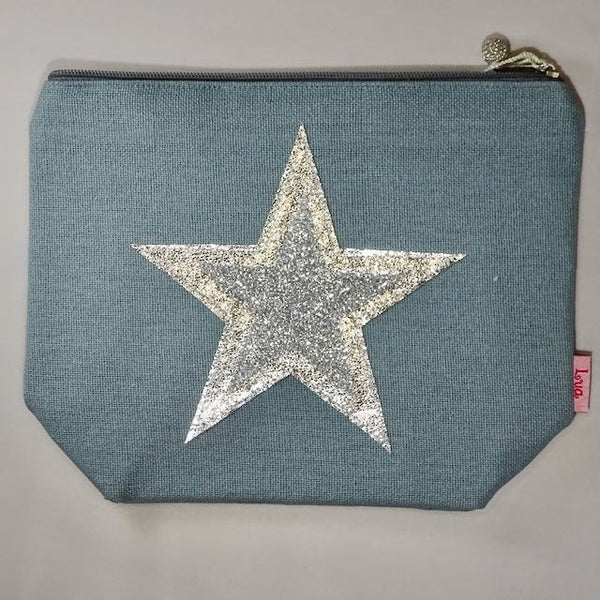 Linen Star makeup bag